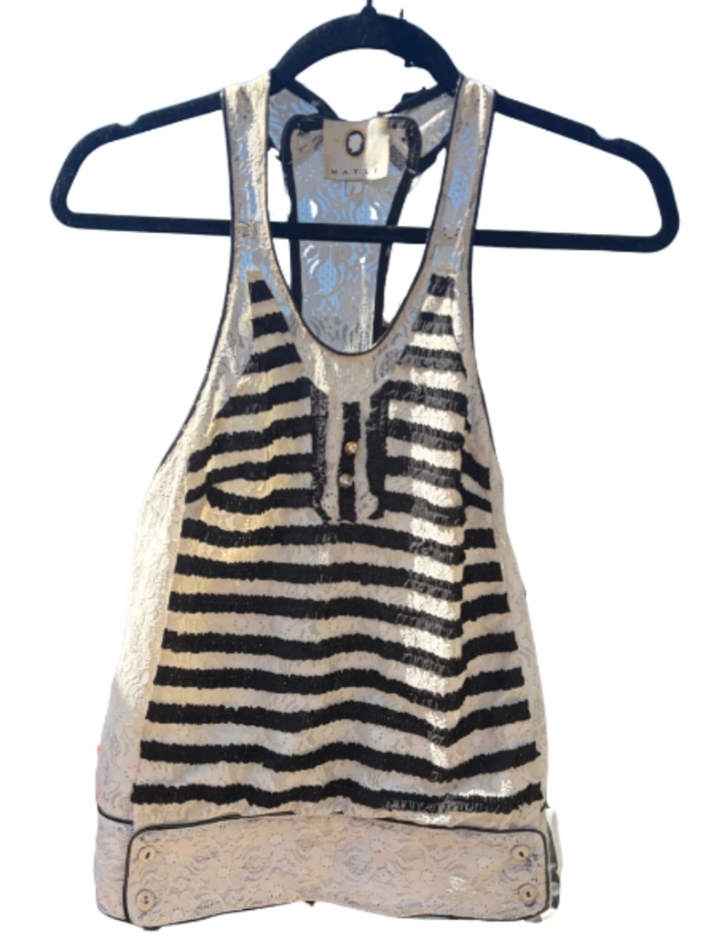 MAYLE by Jane Mayle - VINTAGE LACE TANK TOP/ Circa 2010